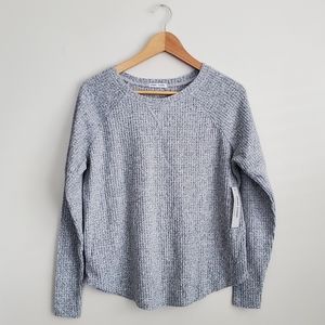 Nordstrom‎ Sweet Romeo Top Thermal Sweater Long Sleeve Gray Size Small NWT